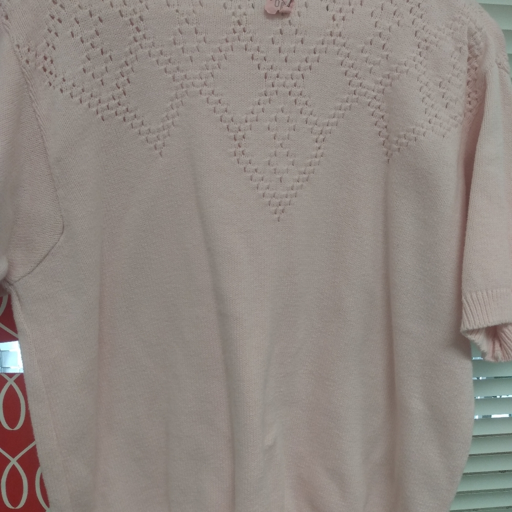 Vintage pale Pink blouse L